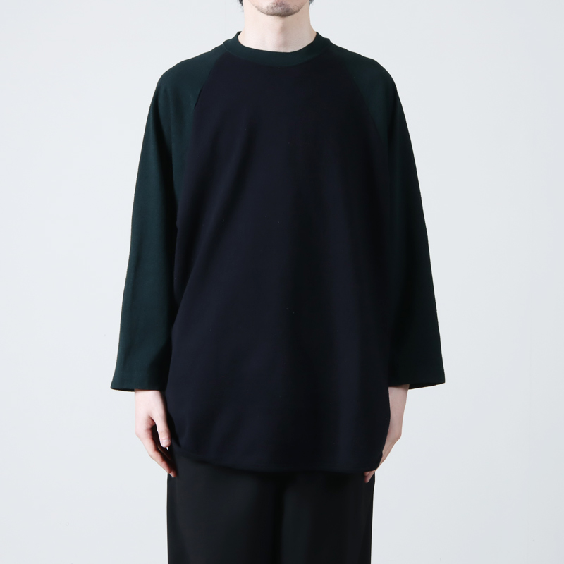 blurhms (ブラームス) Co/Silk Nep Baseball Raglan Tee / コットン