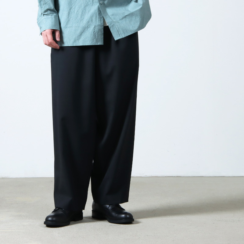 blurhms (ブラームス) Wool Voile Side Seamless Slacks / ウール
