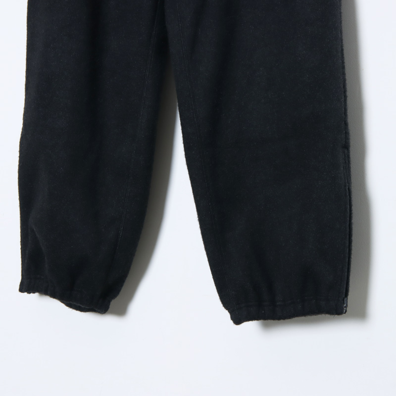 blurhms (ブラームス) Pe/Silk Fleece Track Pants / ポリエステル