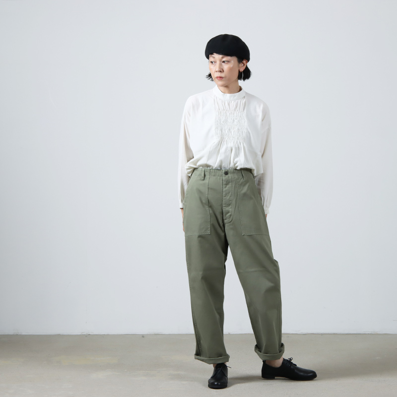 CIOTA (シオタ) スビンコットン ヘリンボン ベイカーパンツ サイズ1