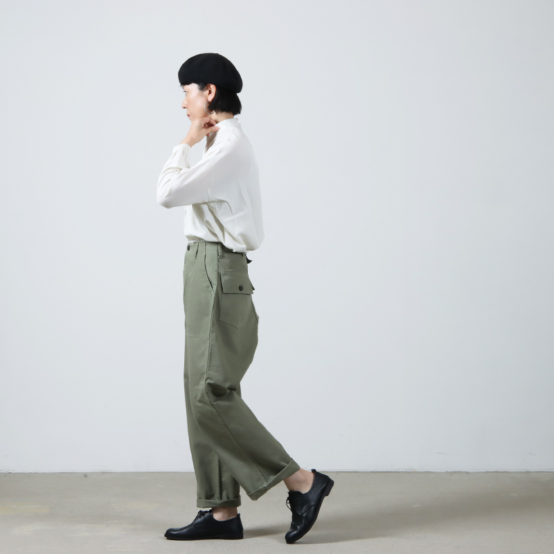 CIOTA (シオタ) スビンコットン ヘリンボン ベイカーパンツ サイズ1