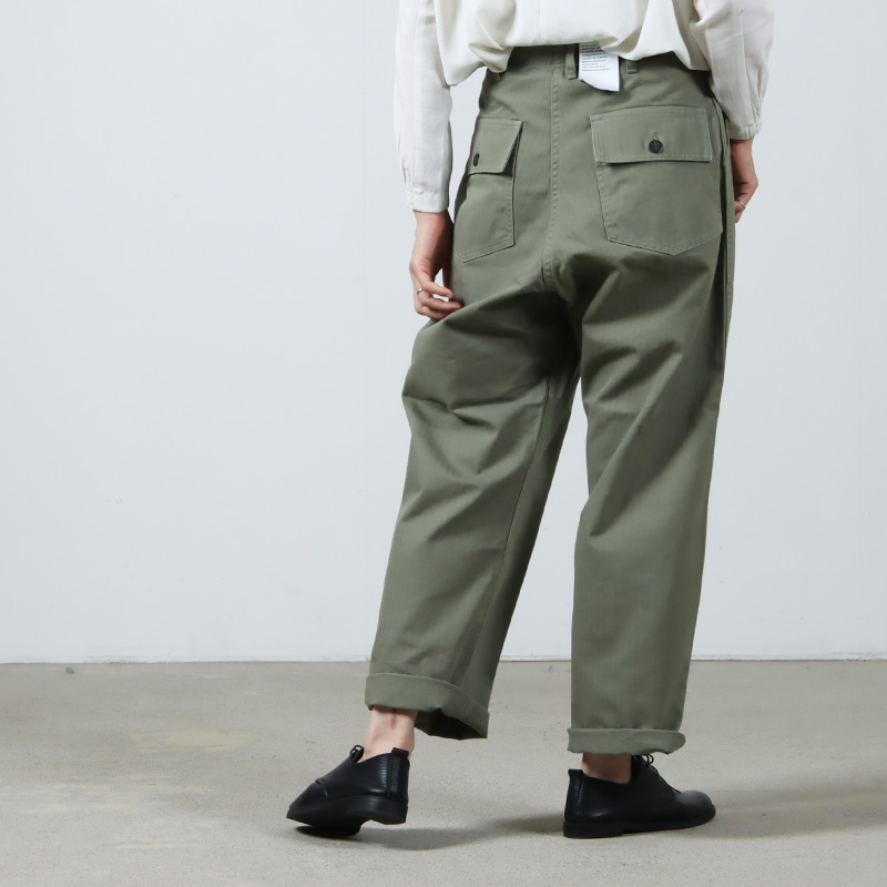 CIOTA (シオタ) スビンコットン ヘリンボン ベイカーパンツ サイズ1