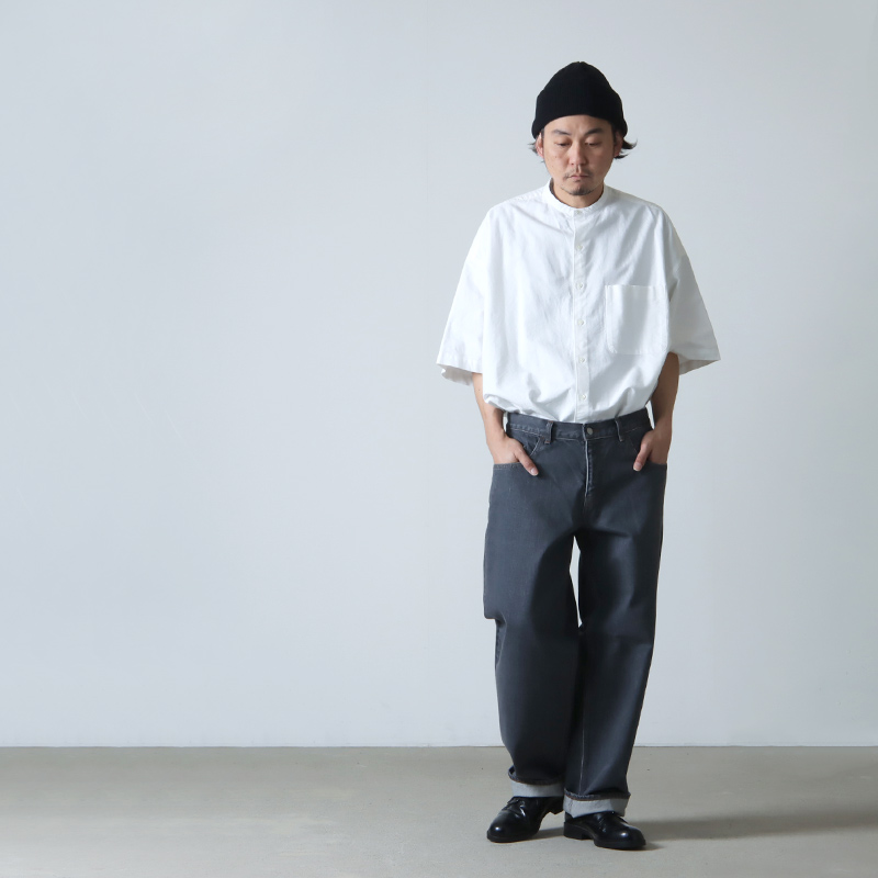 CIOTA (シオタ) グレー スビンコットン 13,5oz バギーデニム