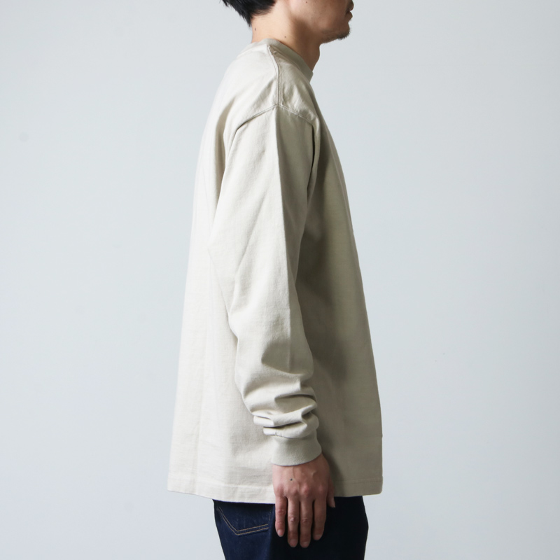 CIOTA (シオタ) スビンコットン 10/- 度詰め 吊り天竺 ポケット付き ロンT