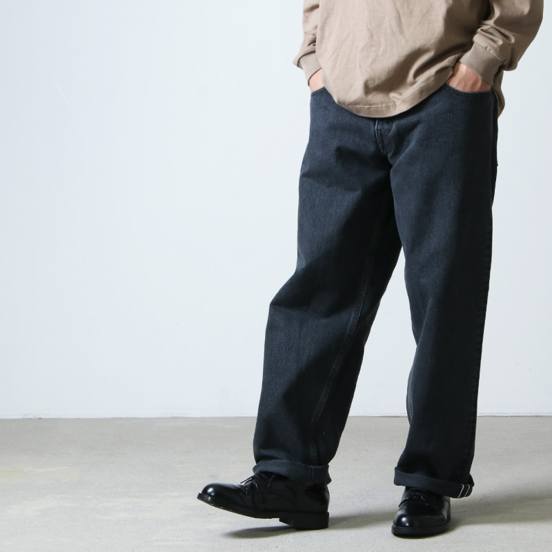 CIOTA (シオタ) ブラック スビンコットン 13,5oz バギーデニム