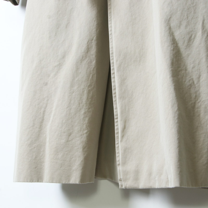 COMOLI (コモリ) ウォッシュド タイロッケン コート