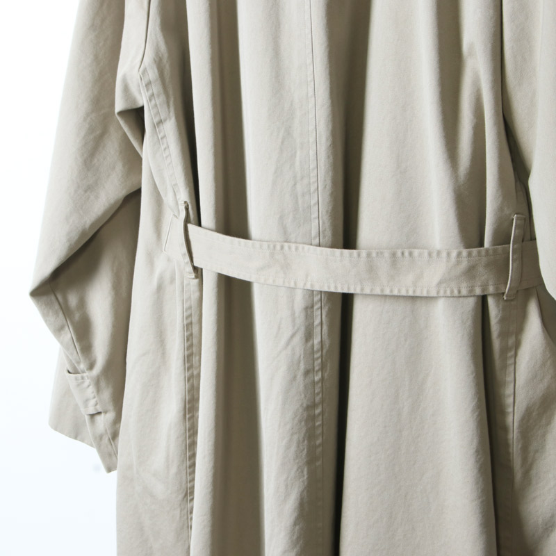 COMOLI (コモリ) ウォッシュド タイロッケン コート