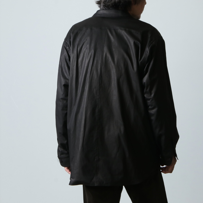 COMOLI (コモリ) レザー コモリシャツ