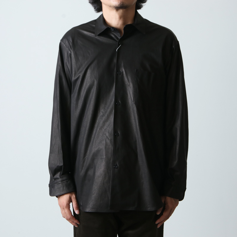 COMOLI (コモリ) レザー コモリシャツ