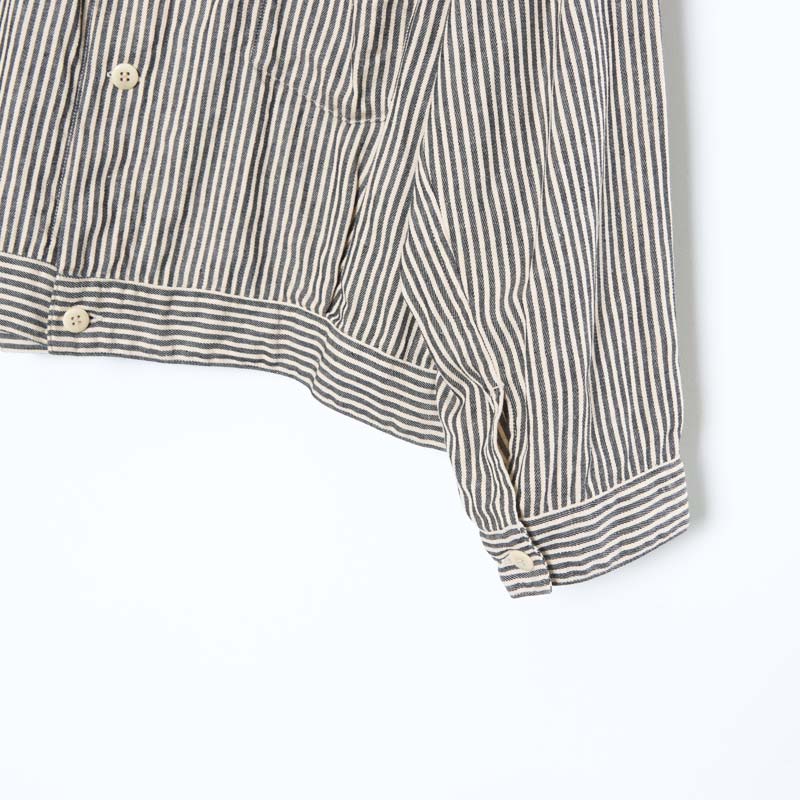 COMOLI (コモリ) ストライプ ブルゾン