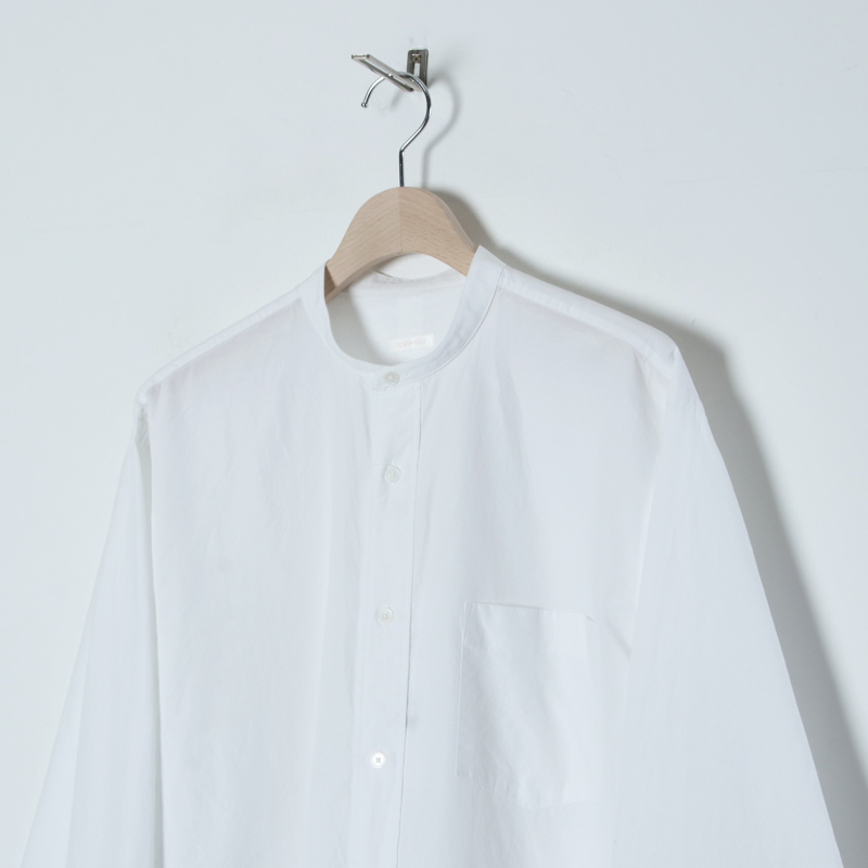 COMOLI (コモリ) バンドカラーシャツ