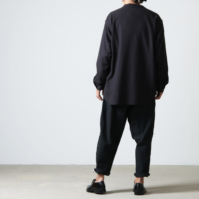 COMOLI (コモリ) ウールビエラ スキッパーシャツ