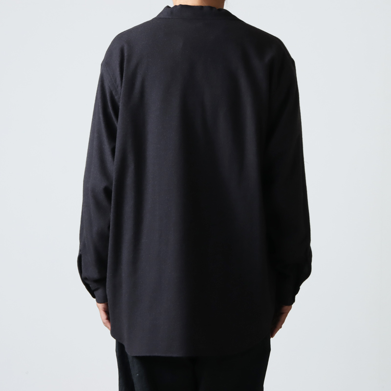 COMOLI (コモリ) ウールビエラ スキッパーシャツ