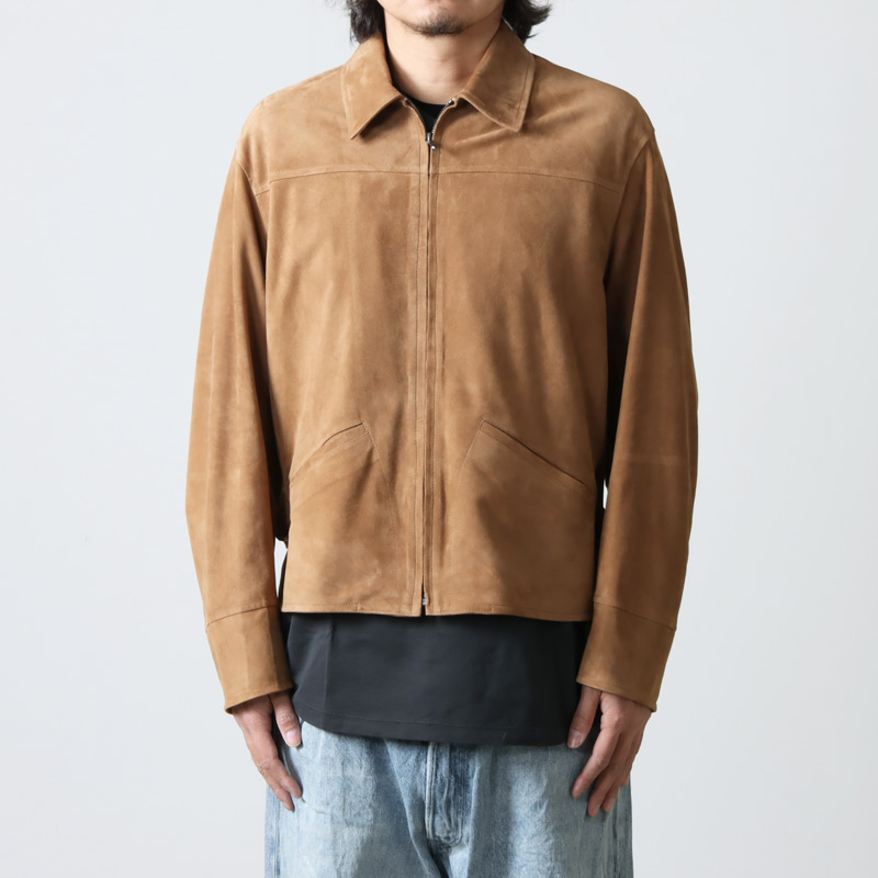 COMOLI (コモリ) シープスエード ジップショートジャケット