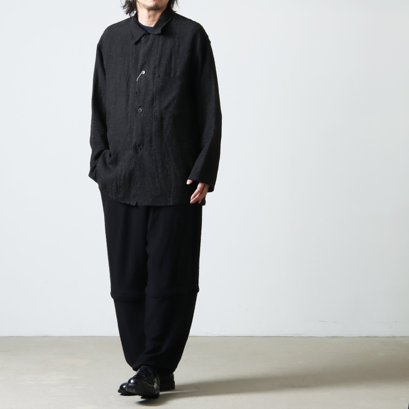 COMOLI (コモリ) リネンドット シャツジャケット