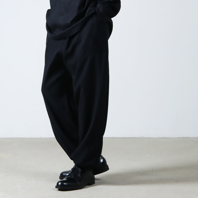 COMOLI (コモリ) シルクネル ドローストリングパンツ