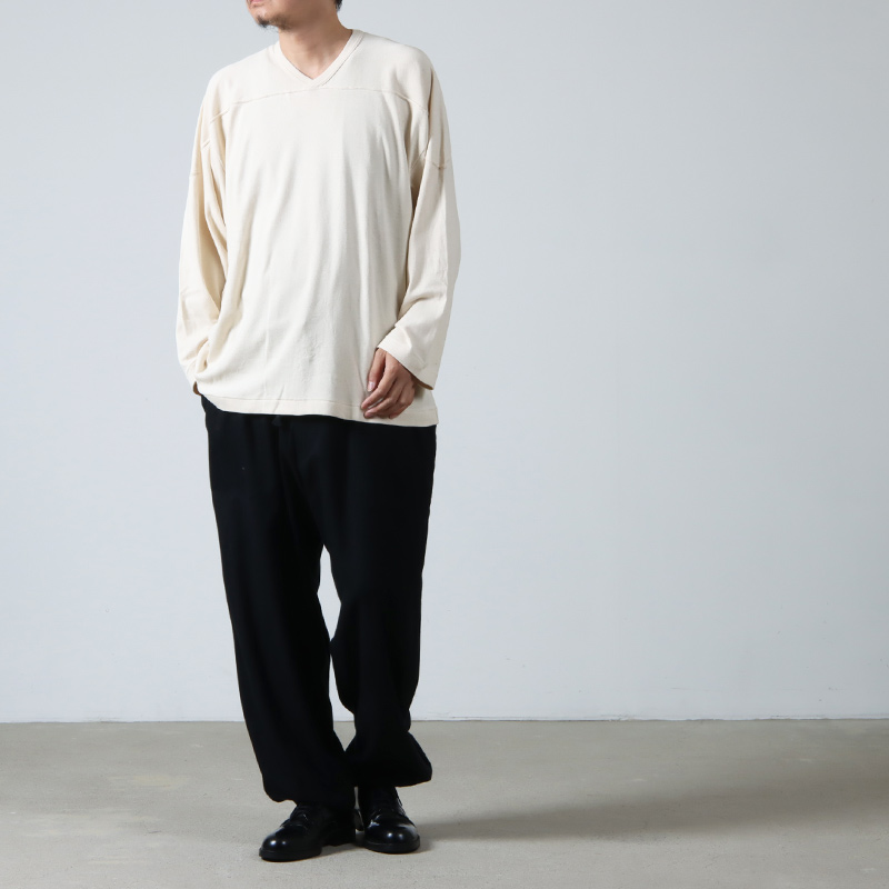 COMOLI (コモリ) コットンフライス ホッケーシャツ