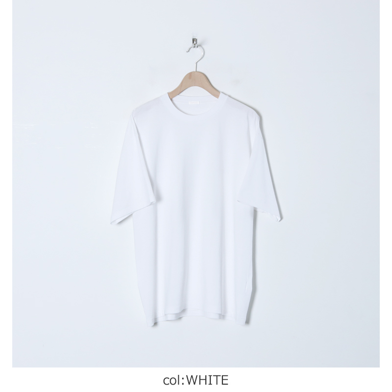 COMOLI (コモリ) 空紡天竺 半袖Tシャツ