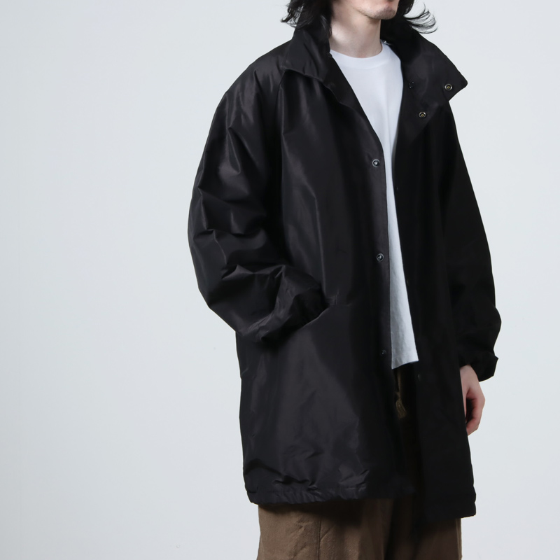 COMOLI (コモリ) コットンシルク フーデッドコート