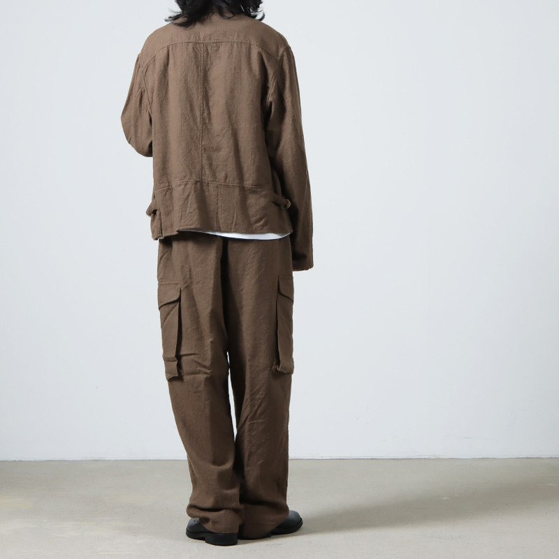 COMOLI (コモリ) KHAKI縮絨ウール 6Pパンツ