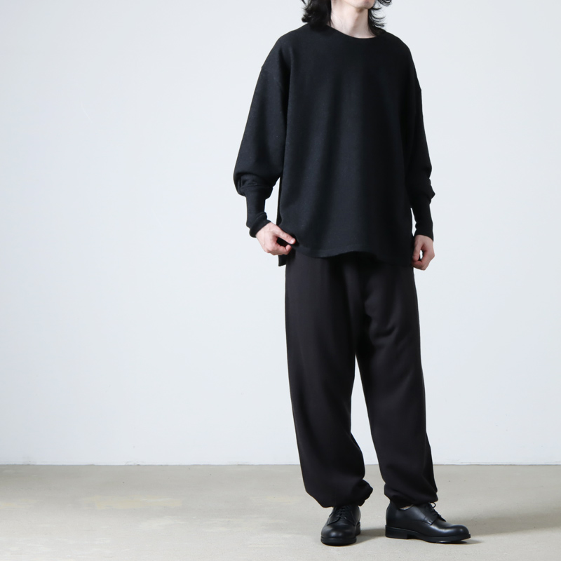 COMOLI (コモリ) ウールビエラ ドローストリングパンツ