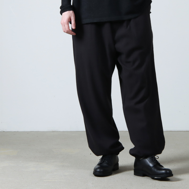COMOLI (コモリ) ウールビエラ ドローストリングパンツ