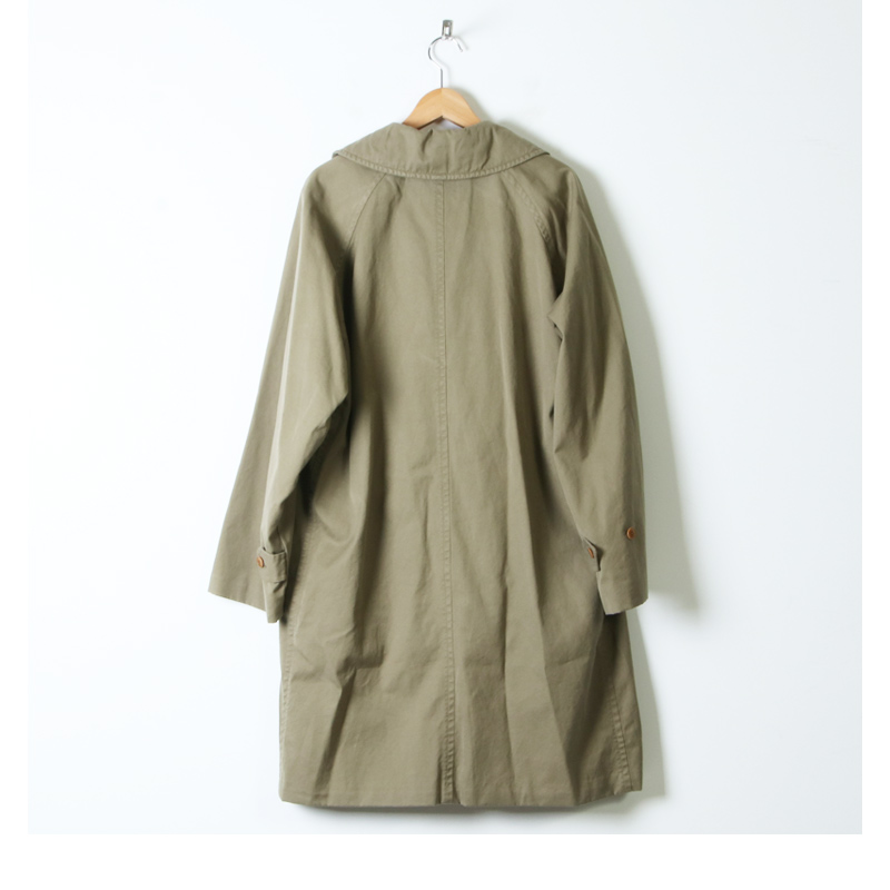 COMOLI (コモリ) コットンギャバ ダブルブレステッドコート