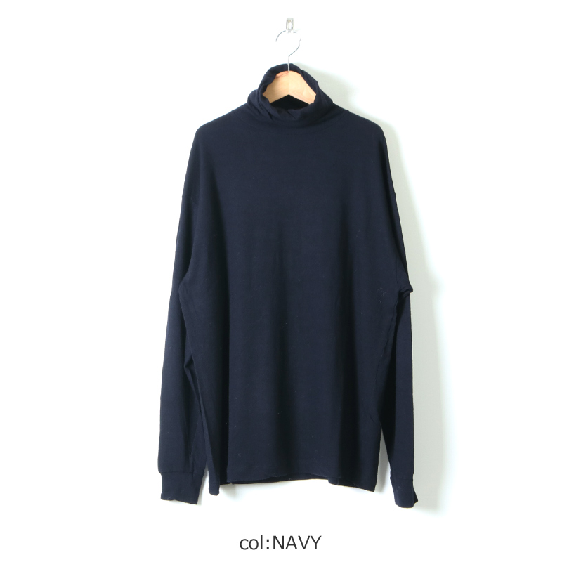COMOLI (コモリ) ウール天竺 長袖タートルネック