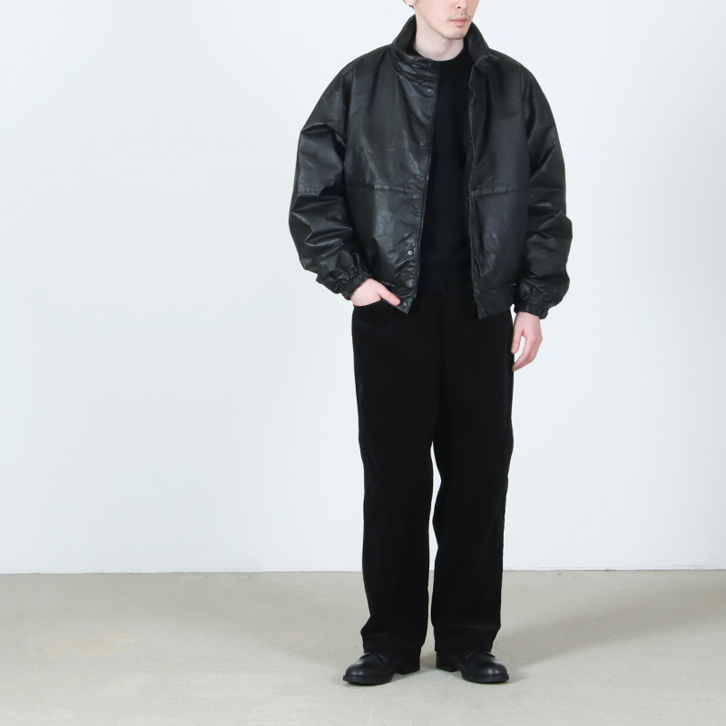 COMOLI (コモリ) ペーパーレザー パデッドジャケット