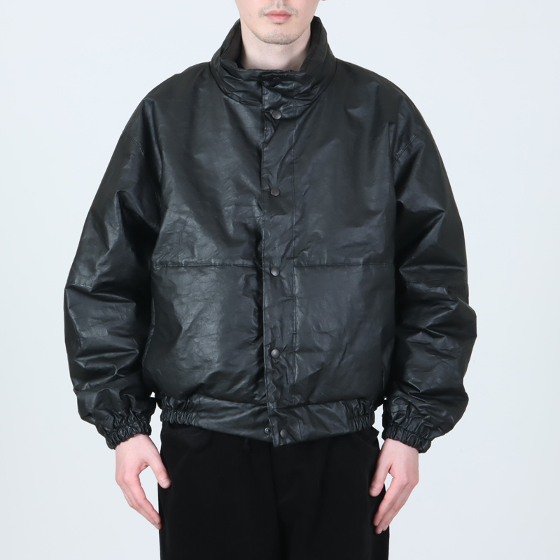 COMOLI (コモリ) ペーパーレザー パデッドジャケット