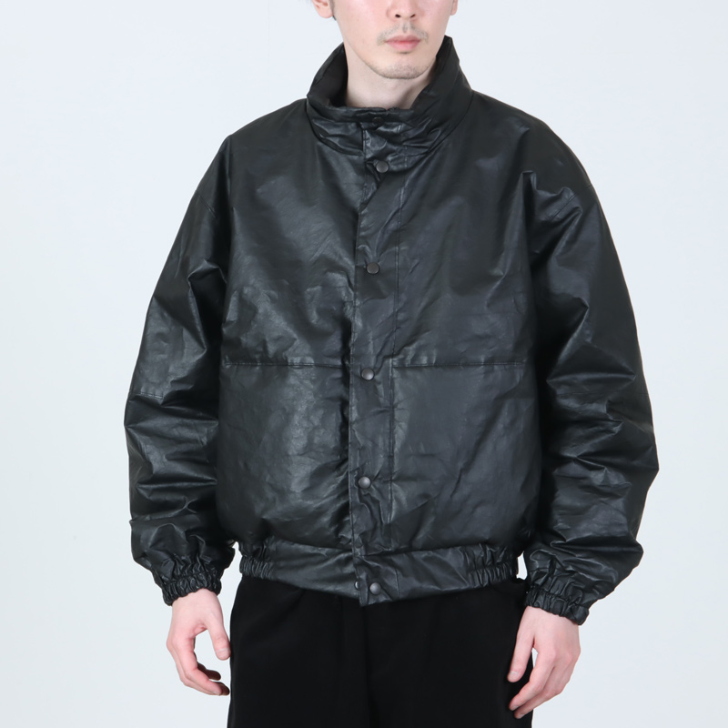 COMOLI (コモリ) ペーパーレザー パデッドジャケット