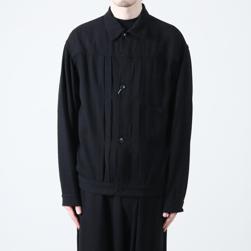 COMOLI 22SS シルクネップTYPE-1ST BLACK 4