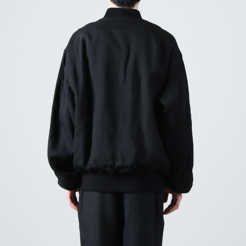 COMOLI (コモリ) リネンWクロス ジップブルゾン