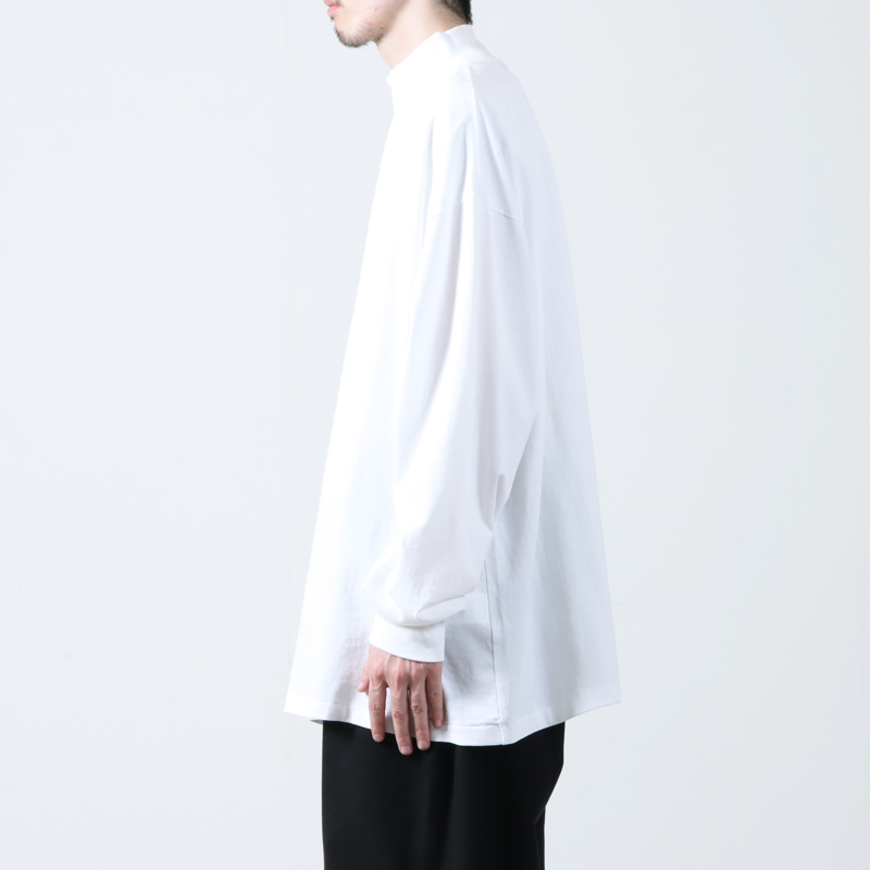 COMOLI (コモリ) コットンジャージ モックネックプルオーバー