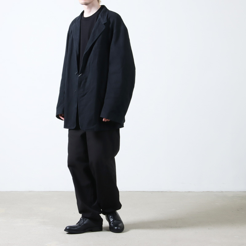 COMOLI (コモリ) ブラックドリル ジャケット