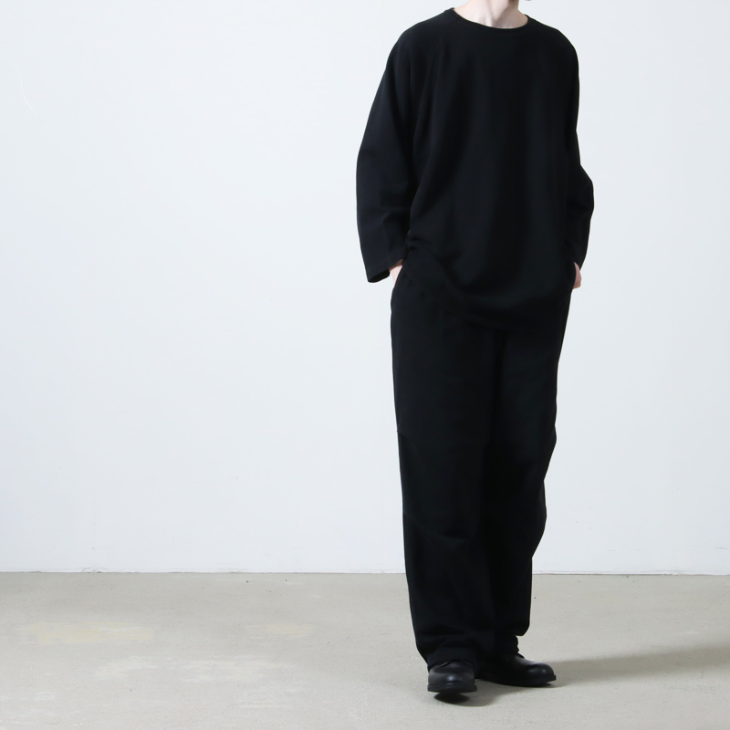 COMOLI (コモリ) コットンジャージ ベースボールTシャツ