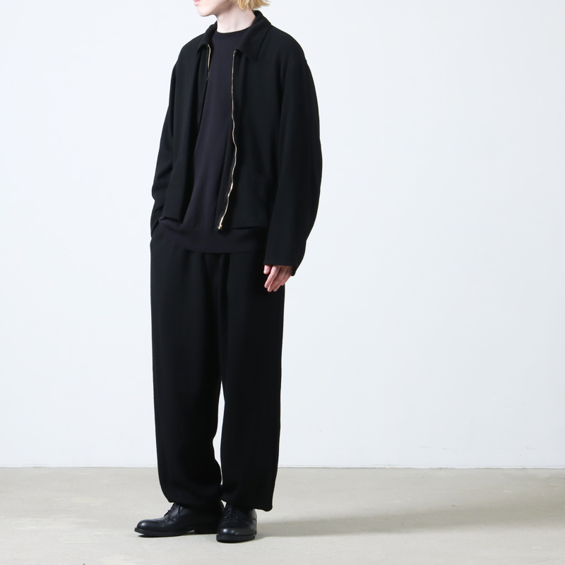 COMOLI (コモリ) シルクネップ ジップショートジャケット