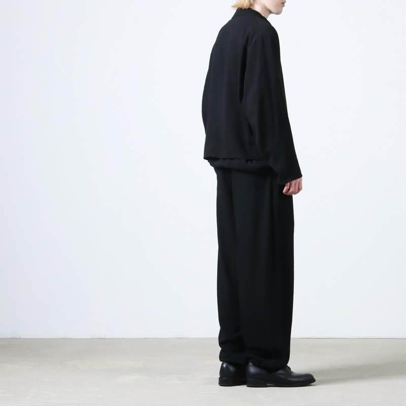 COMOLI (コモリ) シルクネップ ジップショートジャケット