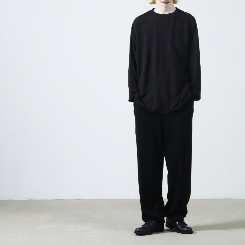 COMOLI (コモリ) サマーウール 長袖Tシャツ