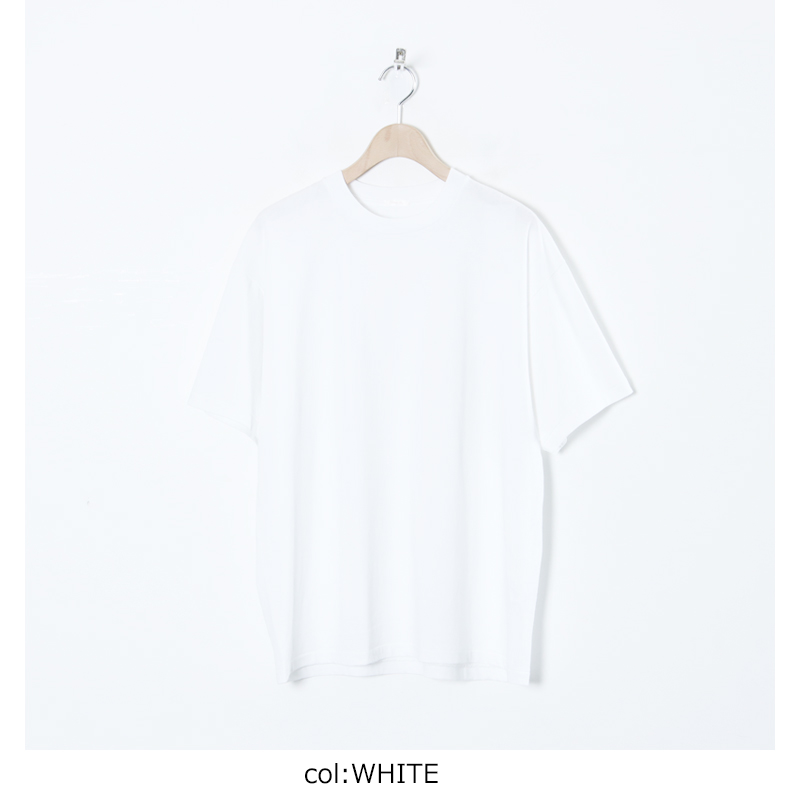 COMOLI (コモリ) コットンジャージ 半袖Tシャツ