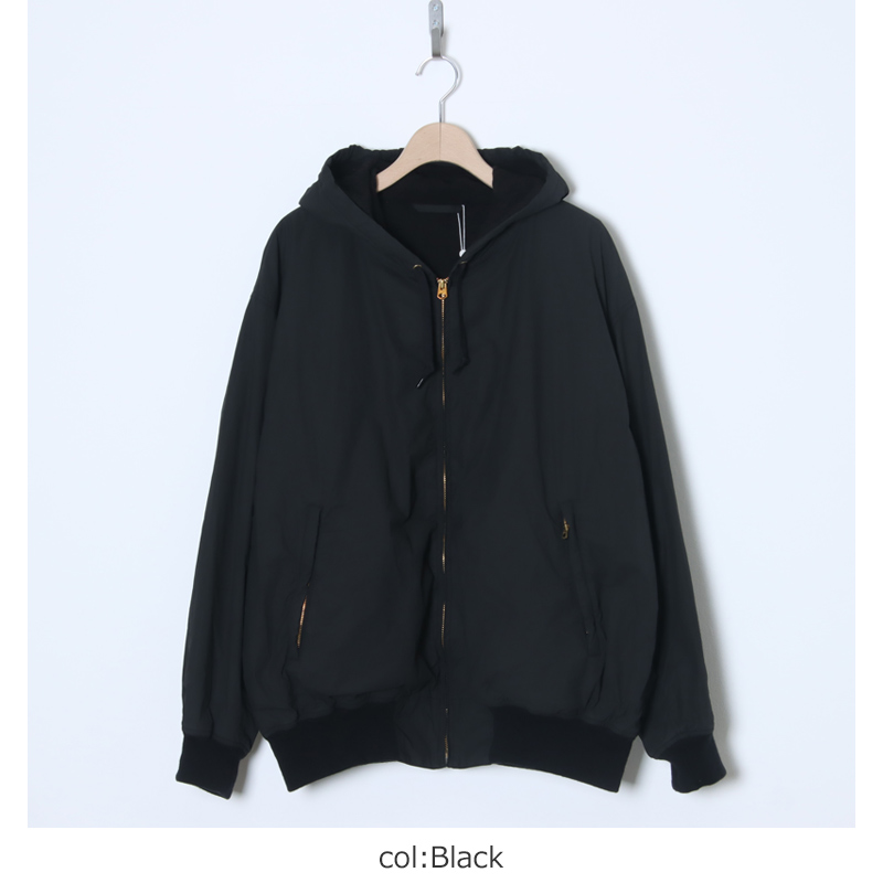 COMOLI (コモリ) コットンナイロン ジップパーカ