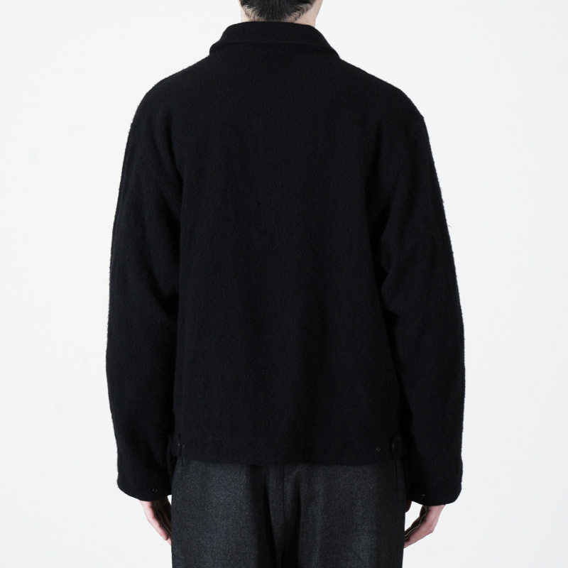 COMOLI (コモリ) 縮絨ウール ジップショートジャケット