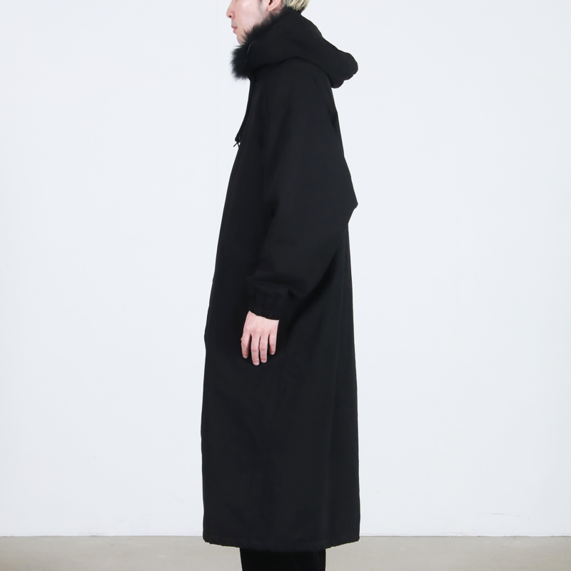 COMOLI (コモリ) フーデッド ロングコート