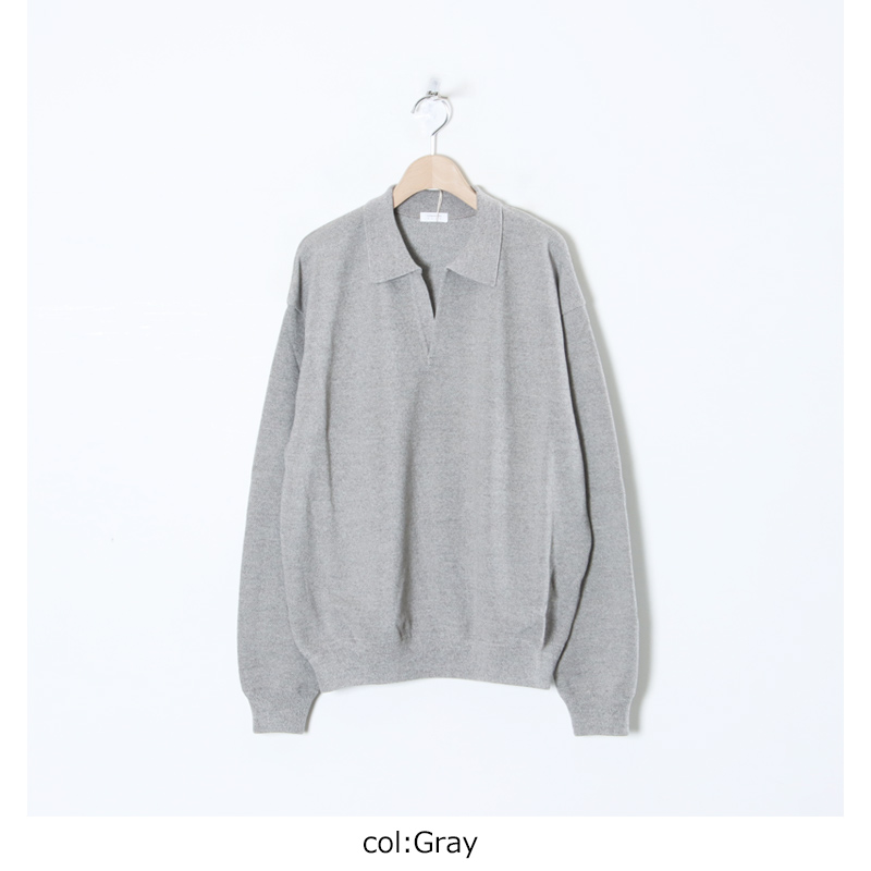 crepuscule (クレプスキュール) Co/Wo Moss Stitch Skipper / コットン