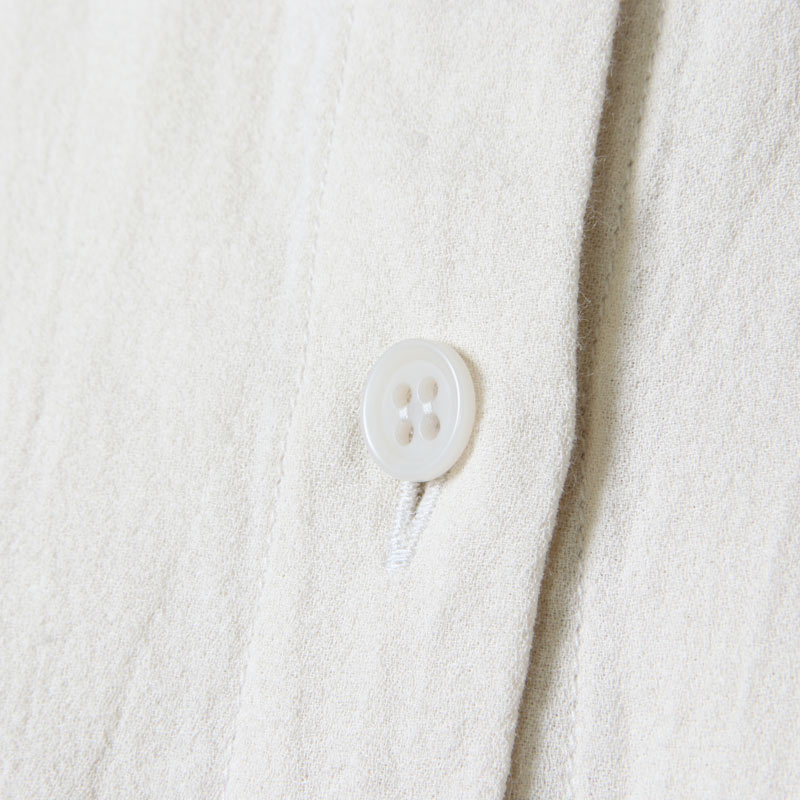 evameva (エヴァムエヴァ) cotton square shirts / コットンスクエアシャツ