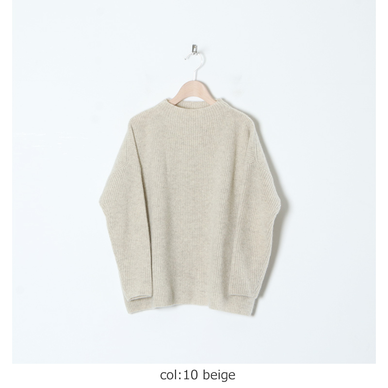 evameva (エヴァムエヴァ) yak aze pullover / ヤクアゼプルオーバー