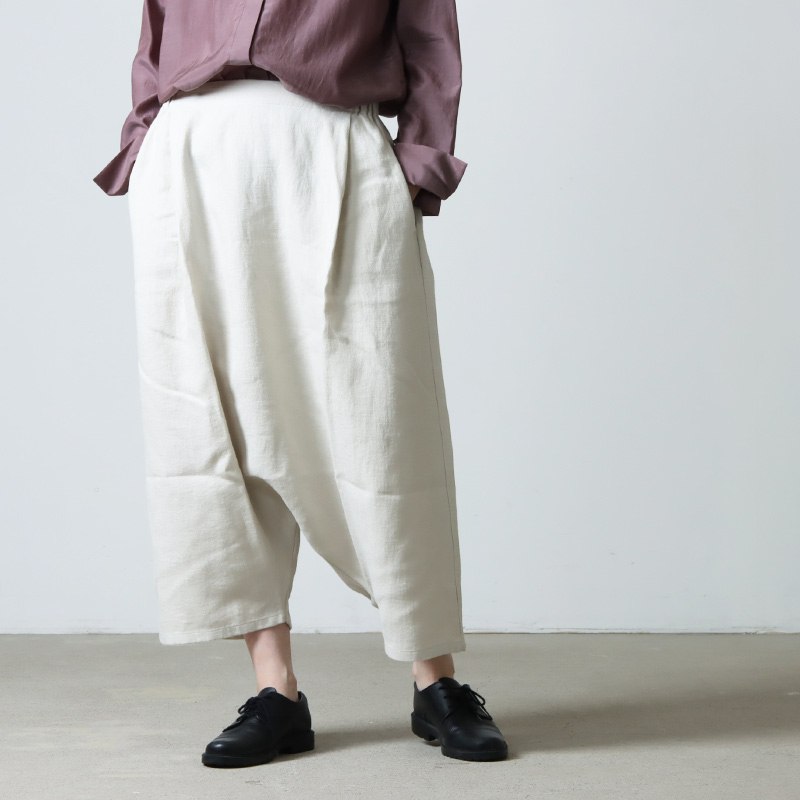 evameva (エヴァムエヴァ) linen sarrouel pants / リネンサルエルパンツ