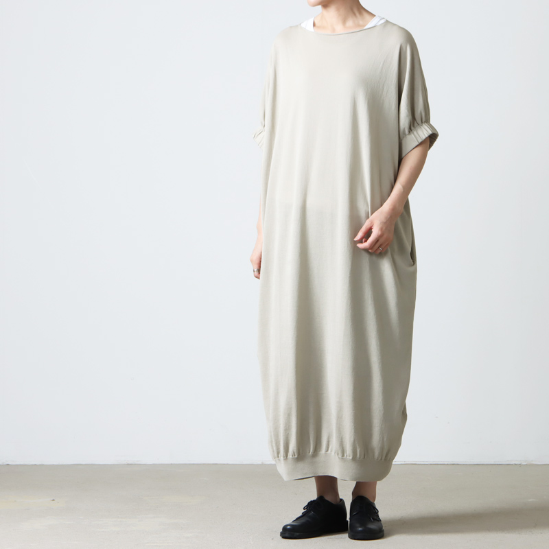 evameva (エヴァムエヴァ) high twist cotton one piece / ハイ