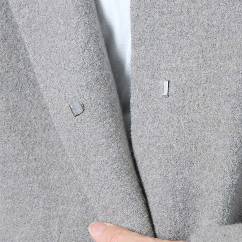 evameva (エヴァムエヴァ) press wool long coat / プレスウールロング