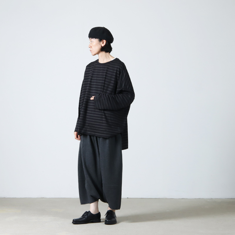 evameva (エヴァムエヴァ) wool sarrouel pants / ウールサルエルパンツ